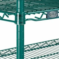 Nexel® Utility Cart, 3 Shelf, Poly-Green®, 36"L x 24"W x 39"H, Polyurethane Swivel Casters -Utility Carts Elegant store B3050318 07
