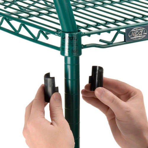 Nexel® Utility Cart, 2 Shelf, Poly-Green®, 36"L x 24"W x 42"H, Pneumatic Rigid Casters 6 Nexel® Utility Cart, 2 Shelf, Poly-Green®, 36"L x 24"W x 42"H, Pneumatic Rigid Casters - Image 6