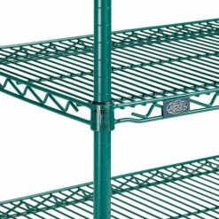 Nexel® Utility Cart, 3 Shelf, Poly-Green®, 36"L x 18"W x 42"H, Pneumatic Rigid Casters -Utility Carts Elegant store B3050422 07