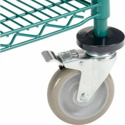 Nexel® Utility Cart, 2 Shelf, Poly-Green®, 36"L x 24"W x 39"H, Polyurethane Rigid Casters 17 Nexel® Utility Cart, 2 Shelf, Poly-Green®, 36"L x 24"W x 39"H, Polyurethane Rigid Casters -Utility Carts Elegant store B3050426 04