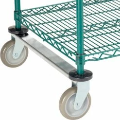 Nexel® Utility Cart, 3 Shelf, Poly-Green®, 36"L x 24"W x 39"H, Polyurethane Rigid Casters 16 Nexel® Utility Cart, 3 Shelf, Poly-Green®, 36"L x 24"W x 39"H, Polyurethane Rigid Casters -Utility Carts Elegant store B3050434 03