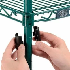 Nexel® Utility Cart, 2 Shelf, Poly-Green®, 24"L x 18"W x 42"H, Pneumatic Rigid Casters 18 Nexel® Utility Cart, 2 Shelf, Poly-Green®, 24"L x 18"W x 42"H, Pneumatic Rigid Casters -Utility Carts Elegant store B3050468 05