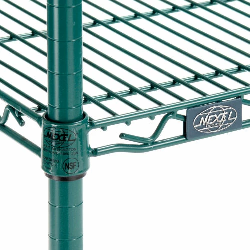 Nexel® Utility Cart, 2 Shelf, Poly-Green®, 24"L x 18"W x 42"H, Pneumatic Rigid Casters 8 Nexel® Utility Cart, 2 Shelf, Poly-Green®, 24"L x 18"W x 42"H, Pneumatic Rigid Casters - Image 8