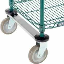 Nexel® Utility Cart, 3 Shelf, Poly-Green®, 24"L x 18"W x 39"H, Polyurethane Rigid Casters 16 Nexel® Utility Cart, 3 Shelf, Poly-Green®, 24"L x 18"W x 39"H, Polyurethane Rigid Casters -Utility Carts Elegant store B3050492 03