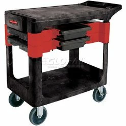 Rubbermaid® 6180 Black Trades Cart