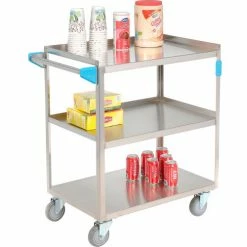 Carlisle® Steel Utility Cart, 300 lb. Capacity, 27"L x 18"W x 33-3/8"H -Utility Carts Elegant store B642458 02
