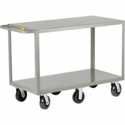 Little Giant® Shelf Truck w/2 Shelves, 3600 lb. Capacity, 53-1/2"L x 24"W x 36"H, Gray