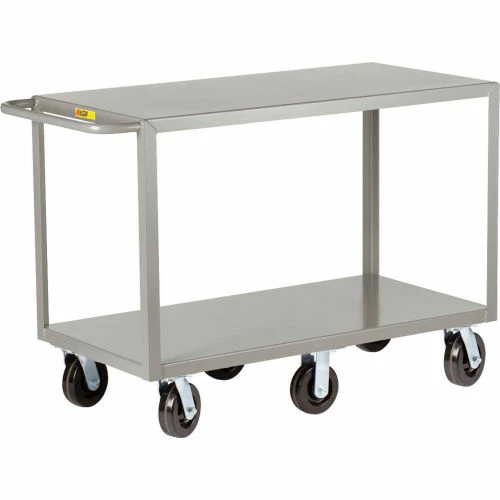 Little Giant® Shelf Truck w/2 Shelves, 3600 lb. Capacity, 53-1/2"L x 24"W x 36"H, Gray 1 Little Giant® Shelf Truck w/2 Shelves, 3600 lb. Capacity, 53-1/2"L x 24"W x 36"H, Gray