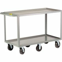 Little Giant® Shelf Truck w/2 Lip Shelves, 3600 lb. Capacity, 53-1/2"L x 24"W x 36"H, Gray