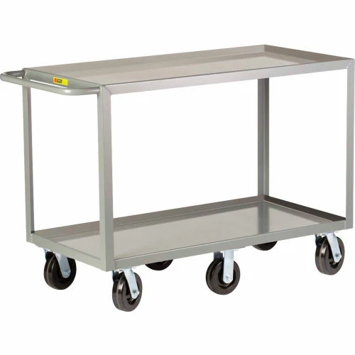 Little Giant® Shelf Truck w/2 Lip Shelves, 3600 lb. Capacity, 65-1/2"L x 30"W x 36"H, Gray 1 Little Giant® Shelf Truck w/2 Lip Shelves, 3600 lb. Capacity, 65-1/2"L x 30"W x 36"H, Gray