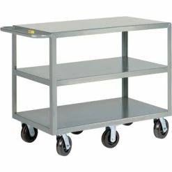 Little Giant® Shelf Truck w/3 Shelves, 3600 lb. Capacity, 53-1/2"L x 30"W x 36"H, Gray