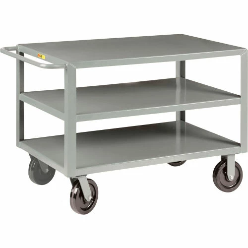 Little Giant® Shelf Truck w/3 Shelves, 5000 lb. Capacity, 41-1/2"L x 24"W x 36"H, Gray 1 Little Giant® Shelf Truck w/3 Shelves, 5000 lb. Capacity, 41-1/2"L x 24"W x 36"H, Gray