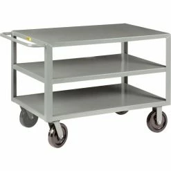Little Giant® Shelf Truck w/3 Shelves, 5000 lb. Capacity, 65-1/2"L x 30"W x 36"H, Gray