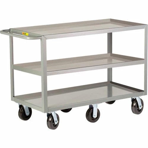 Little Giant® Shelf Truck w/3 Lip Shelves, 3600 lb. Capacity, 53-1/2"L x 24"W x 36"H, Gray 1 Little Giant® Shelf Truck w/3 Lip Shelves, 3600 lb. Capacity, 53-1/2"L x 24"W x 36"H, Gray