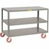 Little Giant® Mobile Table w/3 Shelves, 3600 lb. Capacity, 36"L x 24"W x 34"H, Gray
