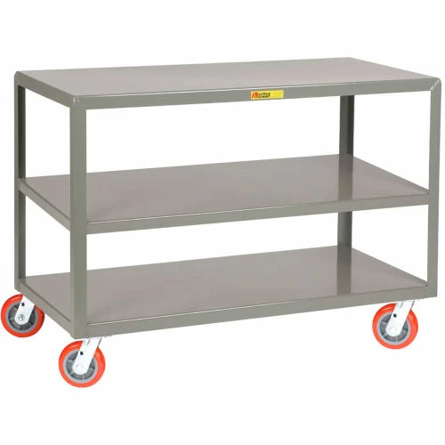 Little Giant® Mobile Table w/3 Shelves, 3600 lb. Capacity, 48"L x 24"W x 34"H, Gray 1 Little Giant® Mobile Table w/3 Shelves, 3600 lb. Capacity, 48"L x 24"W x 34"H, Gray
