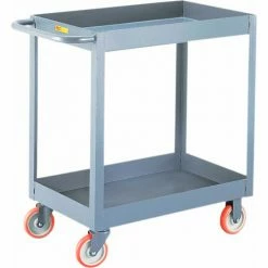 Little Giant® Shelf Truck w/2 Shelves, 1200 lb. Capacity, 48"L x 24"W x 35"H, Gray