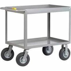 Little Giant® Cushion Load Truck w/Pneumatic Wheels, 1200 lb. Cap, 60"L x 30"W x 36"H, Gray