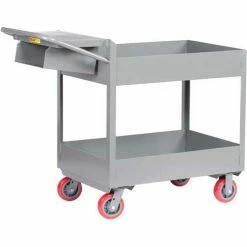 Little Giant® Order Picking Truck w/12" Deep Shelf, 3600 lb. Cap, 30"L x 18"W x 38-1/2"H, Gray