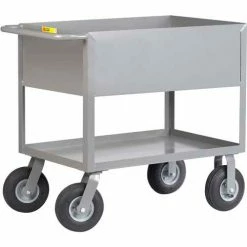 Little Giant® Cushion Load Truck w/12" Deep Shelf, 1200 lb. Capacity, 36"L x 24"W x 36"H, Gray