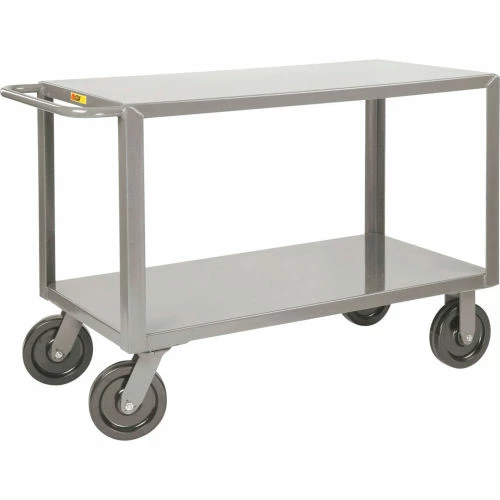 Little Giant® Shelf Truck w/2 Shelves, 5000 lb. Capacity, 41-1/2"L x 24"W x 36"H, Gray 1 Little Giant® Shelf Truck w/2 Shelves, 5000 lb. Capacity, 41-1/2"L x 24"W x 36"H, Gray
