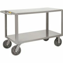 Little Giant® Shelf Truck w/2 Shelves, 5000 lb. Capacity, 65-1/2"L x 30"W x 36"H, Gray