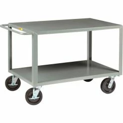 Little Giant® Shelf Truck w/2 Shelves & Wheel Brakes, 5000 lb. Cap, 41-1/2"L x 24"W x 36"H