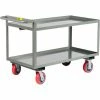 Little Giant® Steel Shelf Truck w/2 Lip Shelves, 3600 lb. Capacity, 54"L x 24"W x 34"H