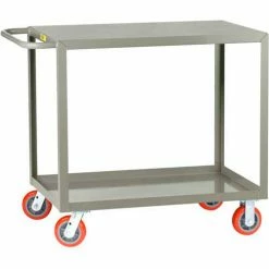 Little Giant® Welded Service Cart w/2 Shelves, 2000 lb. Capacity, 60"L x 30"W x 35"H, Gray