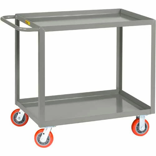 Little Giant® Welded Service Cart w/2 Lip Shelves, 2000 lb. Capacity, 48"L x 30"W x 35"H, Gray 1 Little Giant® Welded Service Cart w/2 Lip Shelves, 2000 lb. Capacity, 48"L x 30"W x 35"H, Gray