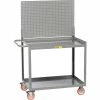 Little Giant® Mobile Workstation w/Pegboard, 1200 lb. Capacity, 41"L x 24"W x 60"H, Gray