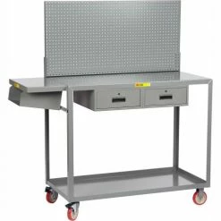 Little Giant® Mobile Workstation w/2 Drawers, 1200 lb. Capacity, 72"L x 24"W x 66"H