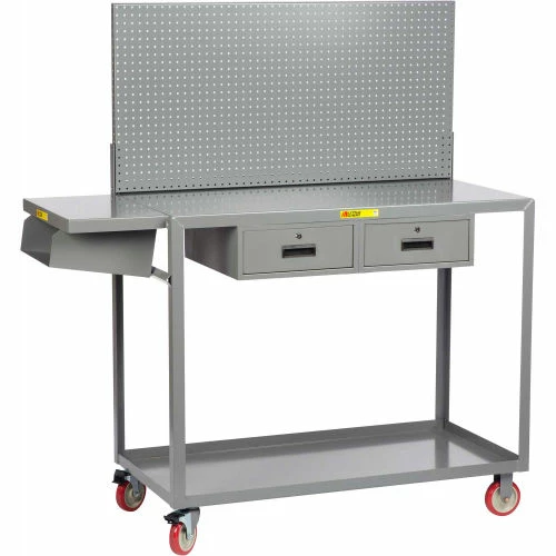 Little Giant® Mobile Workstation w/2 Drawers, 1200 lb. Capacity, 72"L x 24"W x 66"H 1 Little Giant® Mobile Workstation w/2 Drawers, 1200 lb. Capacity, 72"L x 24"W x 66"H