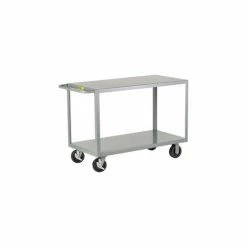 Little Giant® Welded Shelf Truck w/2 Shelves, 3600 lb. Capacity, 48"L x 30"W x 36"H, Gray