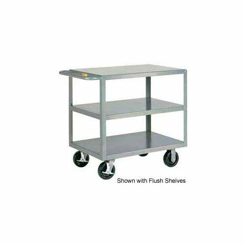 Little Giant® Welded Shelf Truck w/3 Lip Shelves, 3600 lb. Capacity, 60"L x 30"W x 36"H, Gray 1 Little Giant® Welded Shelf Truck w/3 Lip Shelves, 3600 lb. Capacity, 60"L x 30"W x 36"H, Gray