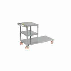 Little Giant® Combo Truck w/Platform & Shelves, 1200 lb. Capacity, 48"L x 24"W x 36"H, Gray