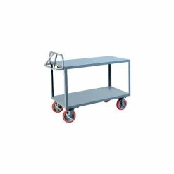 Little Giant® Welded Shelf Truck w/2 Shelves, 3600 lb. Capacity, 48"L x 30"W x 42"H, Gray