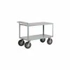 Little Giant® Merchandise Cart w/Flush Shelves, 1500 lb. Capacity, 48"L x 30"W x 40"H, Gray