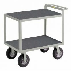 Little Giant® Instrument Cart w/Hand Guard & Mat, 1200 lb. Capacity, 36"L x 24"W x 34"H, Gray