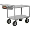 Little Giant® Instrument Cart w/Flush Shelves, 1200 lb. Capacity, 36"L x 24"W x 34"H, Gray