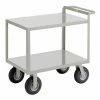 Little Giant® Instrument Cart w/Shelves & Hand Guard, 1200 lb. Cap, 48"L x 24"W x 34"H, Gray