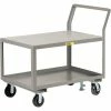 Little Giant® Utility Cart w/2 Shelves & Floor Lock, 3600 lb. Capacity, 39"L x 24"W x 42"H