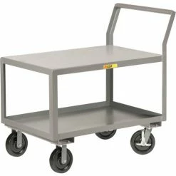Little Giant® Utility Cart w/2 Shelves & Wheel Brakes, 3600 lb. Cap, 51"L x 24"W x 44-1/2"H