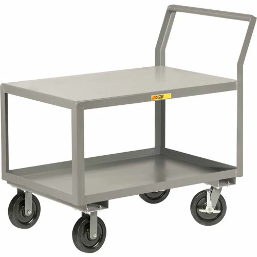 Little Giant® Utility Cart w/2 Shelves & Wheel Brakes, 3600 lb. Cap, 51"L x 30"W x 44-1/2"H 1 Little Giant® Utility Cart w/2 Shelves & Wheel Brakes, 3600 lb. Cap, 51"L x 30"W x 44-1/2"H