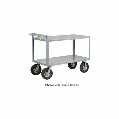 Little Giant® Merchandise Cart w/Tray Shelves, 1500 lb. Capacity, 48"L x 24"W x 40"H, Gray 1 Little Giant® Merchandise Cart w/Tray Shelves, 1500 lb. Capacity, 48"L x 24"W x 40"H, Gray
