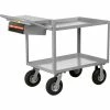 Little Giant® Instrument Cart w/Lip Shelves, 1200 lb. Capacity, 48"L x 24"W x 34"H, Gray