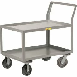 Little Giant® Utility Cart w/2 Tray Shelves, 3600 lb. Capacity, 51"L x 30"W x 44-1/2"H