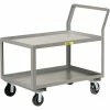 Little Giant® Utility Cart w/2 Tray Shelves, 3600 lb. Capacity, 63"L x 30"W x 42"H