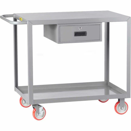 Little Giant® Service Cart w/1 Drawer, 1200 lb. Capacity, 36"L x 24"W x 35"H, Gray 1 Little Giant® Service Cart w/1 Drawer, 1200 lb. Capacity, 36"L x 24"W x 35"H, Gray