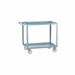 Little Giant® Service Cart w/2 Tray Shelves,1200 lb. Capacity, 36"L x 24"W x 35"H, Gray